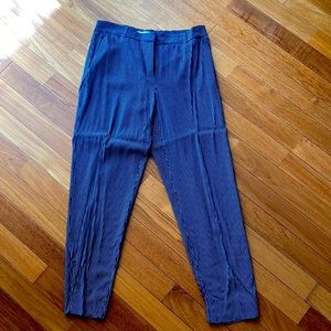 MM LaFleur- Navy and white pinstripe pants